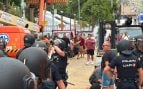 Sánchez llega a Ceuta entre gritos por «vender a España» y la Policía carga contra los manifestantes
