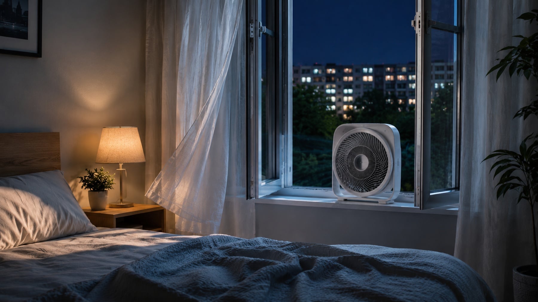 Olvídate del aire acondicionado: el sencillo truco que solo funciona de noche para refrescar tu dormitorio en verano y dormir a pierna suelta