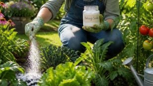 Bicarbonato de sodio en el jardín