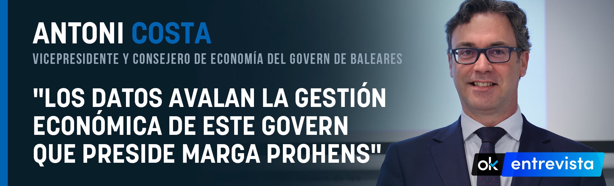 Antoni Costa: Los datos avalan la gestión económica de este Govern que preside Marga Prohens