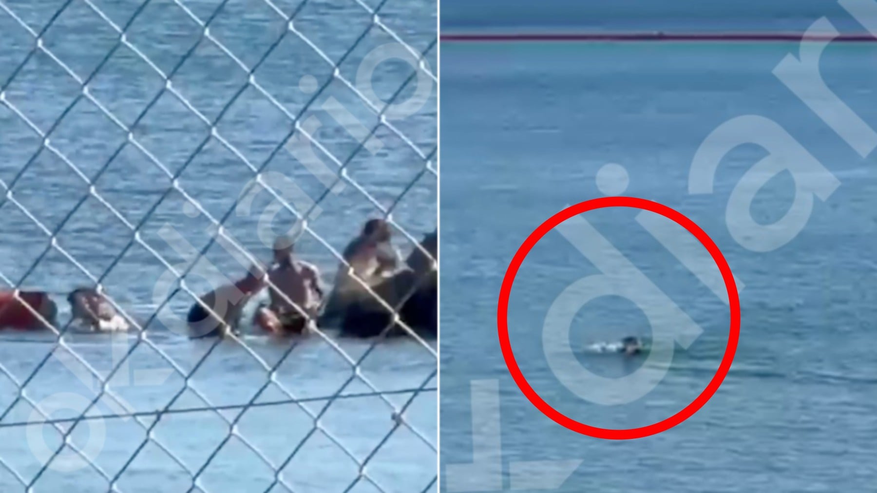 OKDIARIO testigo de cómo los inmigrantes siguen cruzando la frontera en Ceuta pese a que el Gobierno asegura que hay normalidad