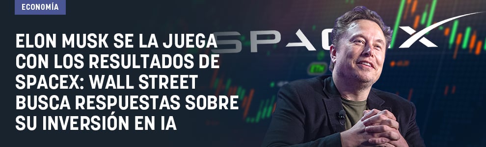 Elon Musk se la juega con los resultados de SpaceX: Wall Street busca respuestas sobre su inversión en IA
