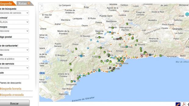 precio gasolina 7 junio Andaluc&iacute;a