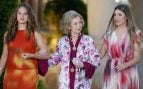 La princesa Leonor, la Reina Sofía y la infanta Sofía en Marivent. (Foto: EFE)