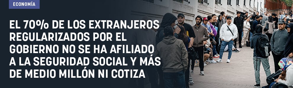 El 70% de los extranjeros regularizados por el Gobierno no se ha afiliado a la Seguridad Social y más de medio millón ni cotiza