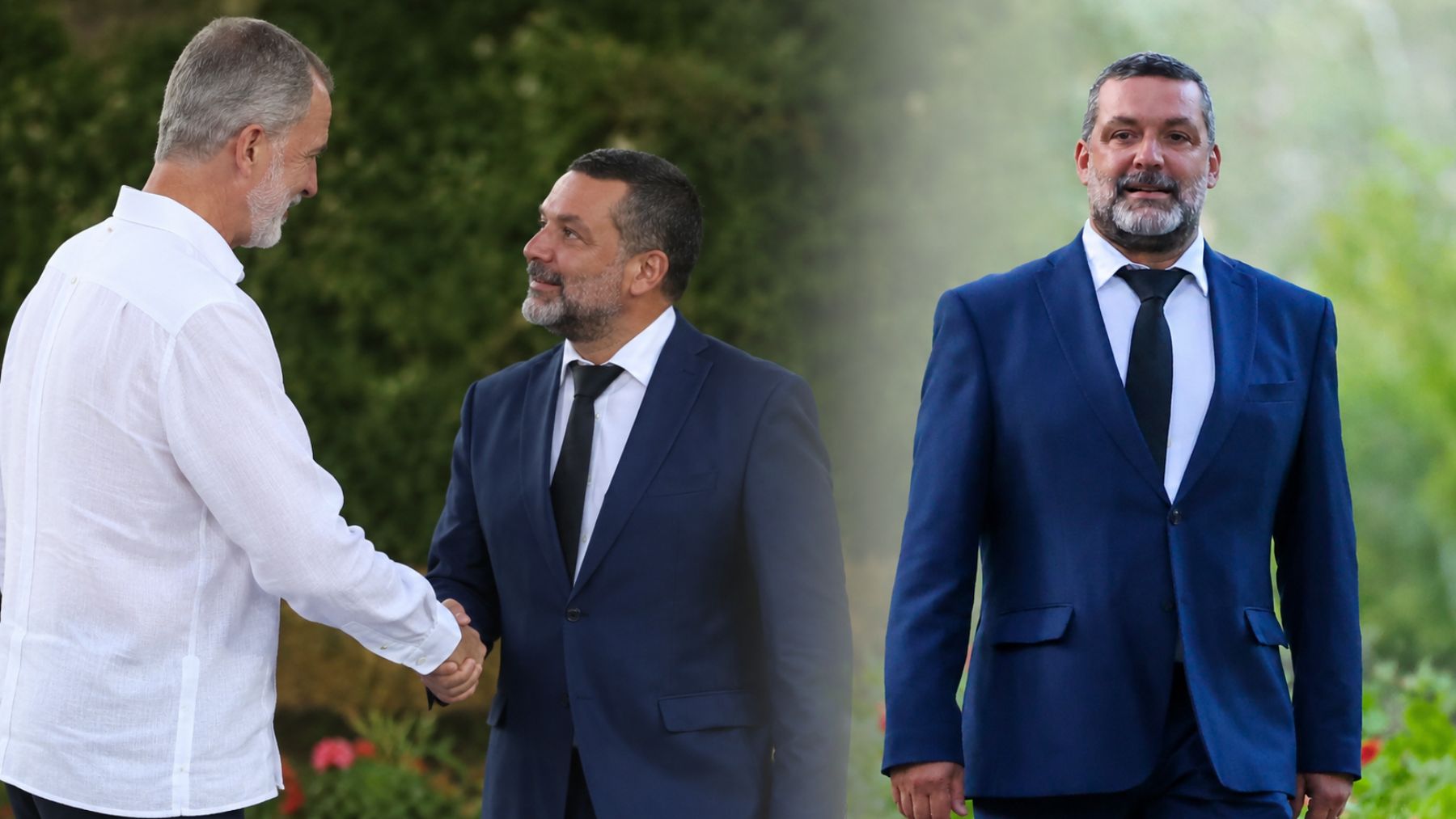 Jaime Anglada y el Rey Felipe VI el año pasado en Marivent. (Foto: Europa Press)