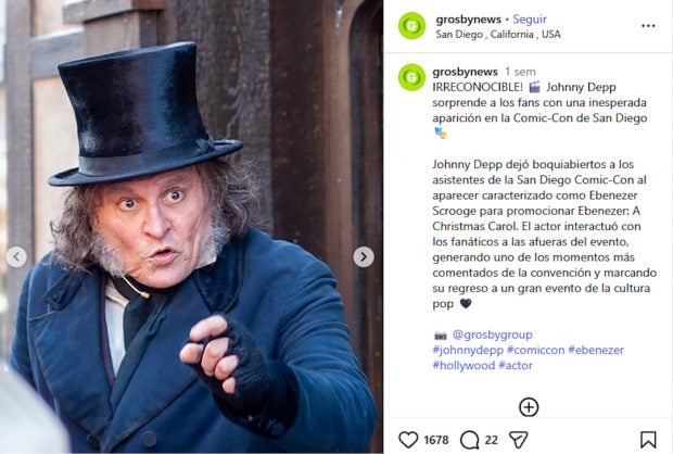 Johnny Depp, Johnny Depp nueva imagen,