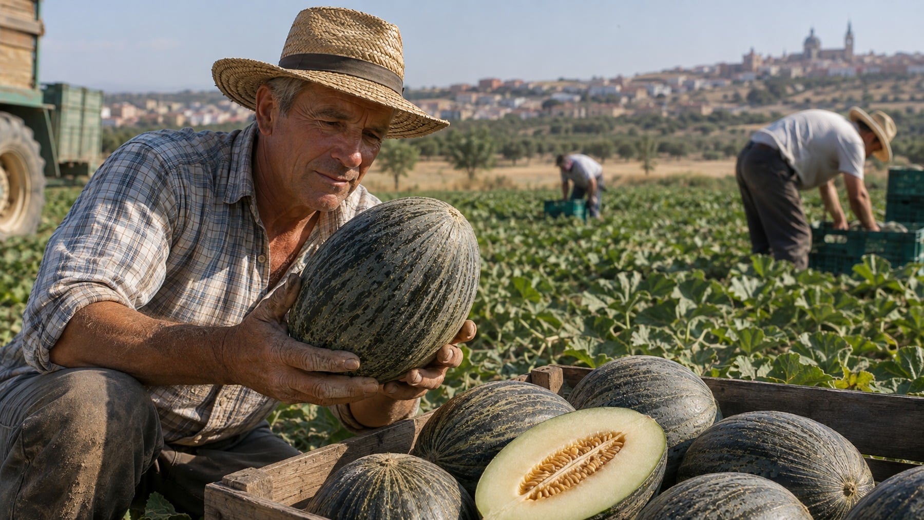La agricultura madrileña recupera definitivamente un melón azul autóctono que hace pocos años estaba casi extinto