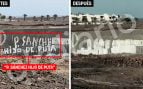La seguridad de La Mareta borra en 24 horas una pintada de «Sánchez hijo de p…» a dos kilómetros de la residencia