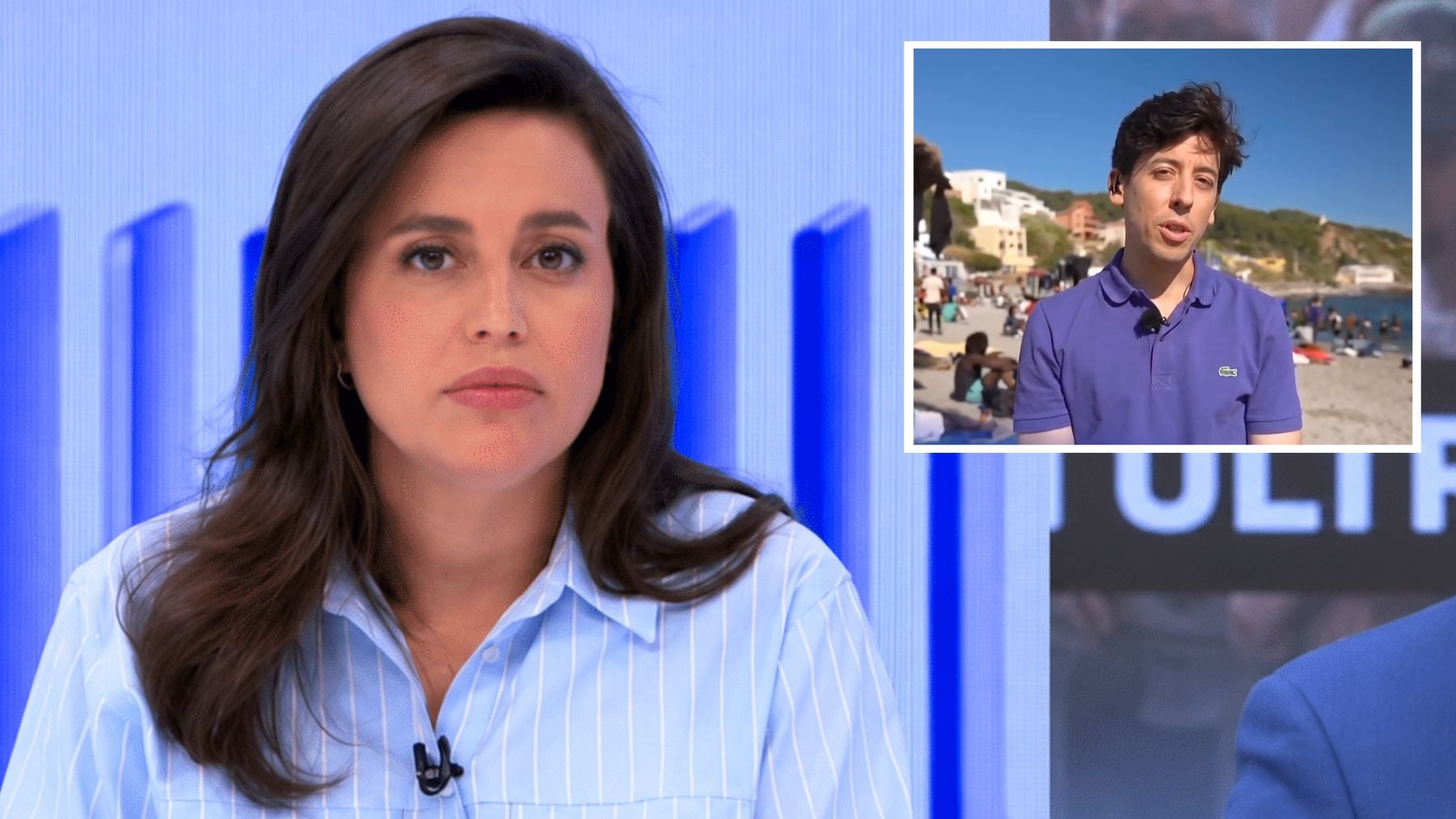 Aída Bao y Javier Mohedano en ‘La Hora de La 1’. (TVE)