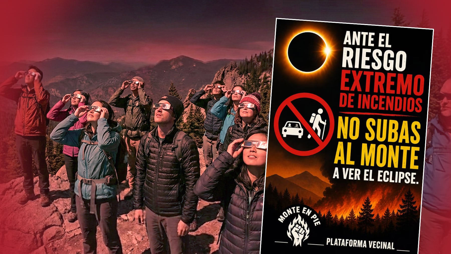 Se va a quemar la sierra: ecologistas piden suspender los eventos masivos por el eclipse en Madrid