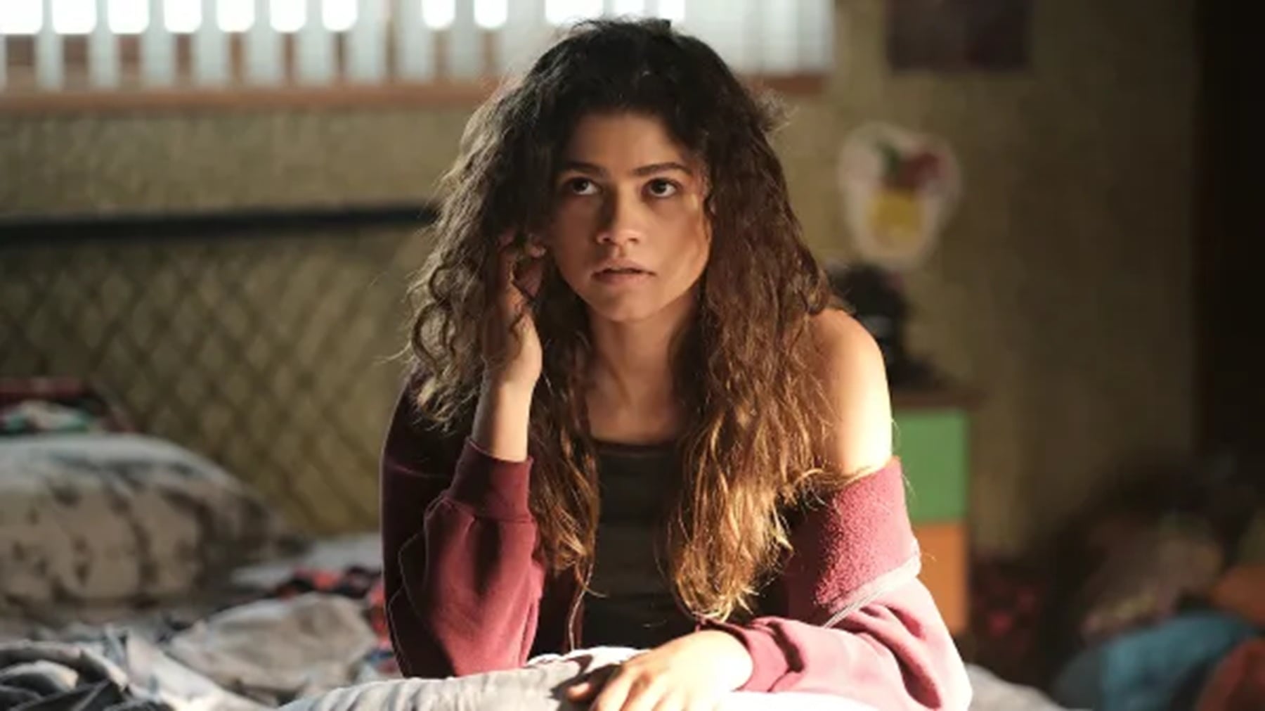 La actriz Zendaya en la serie ‘Euphoria’ (HBO Max).