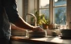 Las personas que limpian los platos mientras cocinan no solo son ordenadas, también reducen el estrés después (Adobe).