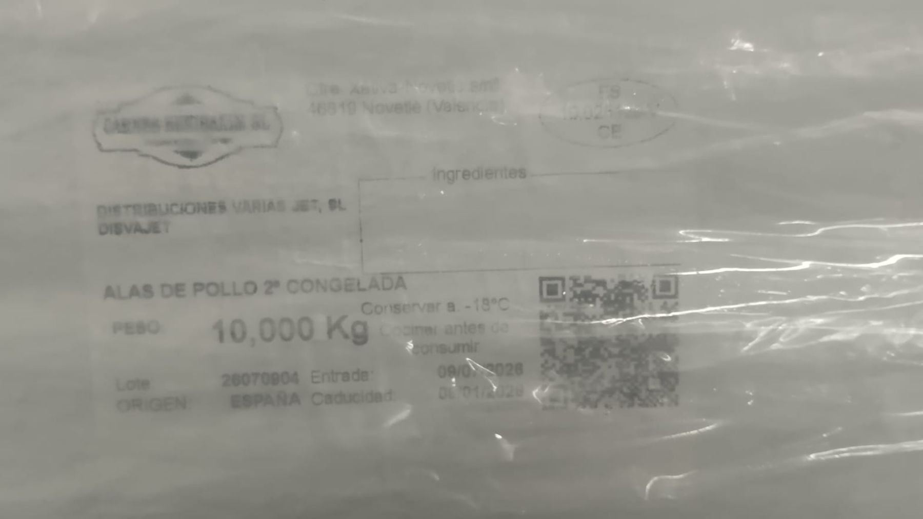 Intervenidos en el puerto de Palma 1.400 kilos de pollo congelado que había roto la cadena de frío