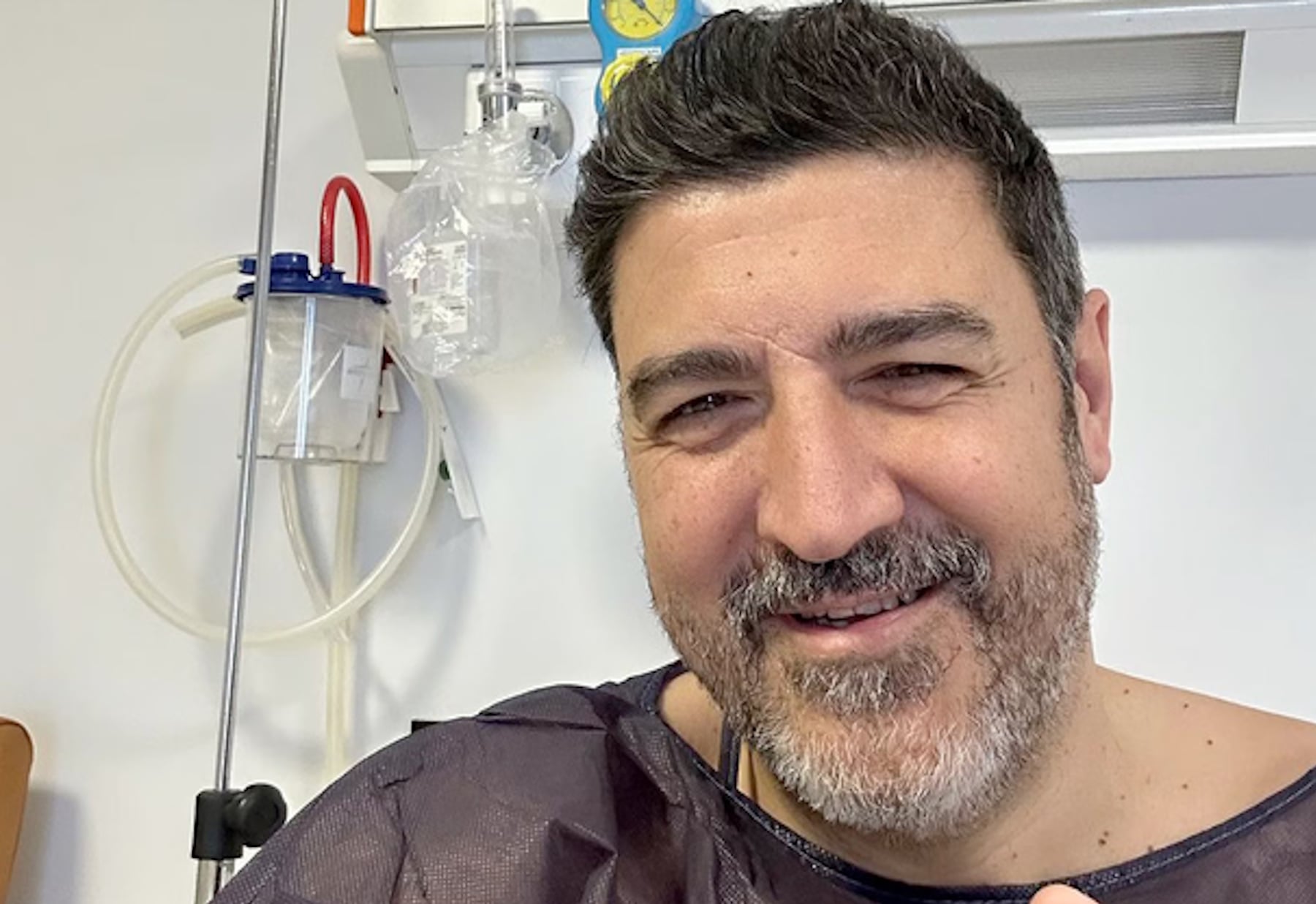 Tony Aguilar en el hospital. (Foto: Instagram)