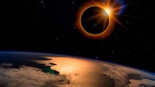 Eclipse, cielo, eclipse lunar, eclipse total
