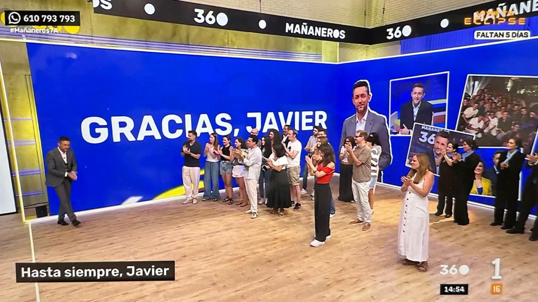 ‘Mañaneros 360’ despide a Javier Ruiz. (TVE)