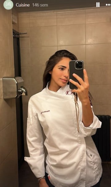 Sandra Pica muestra cómo es su nueva vida como cocinera en el restaurante familiar (Instagram).