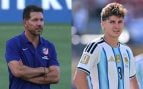 El 'Cholo' Simeone y Julián Álvarez