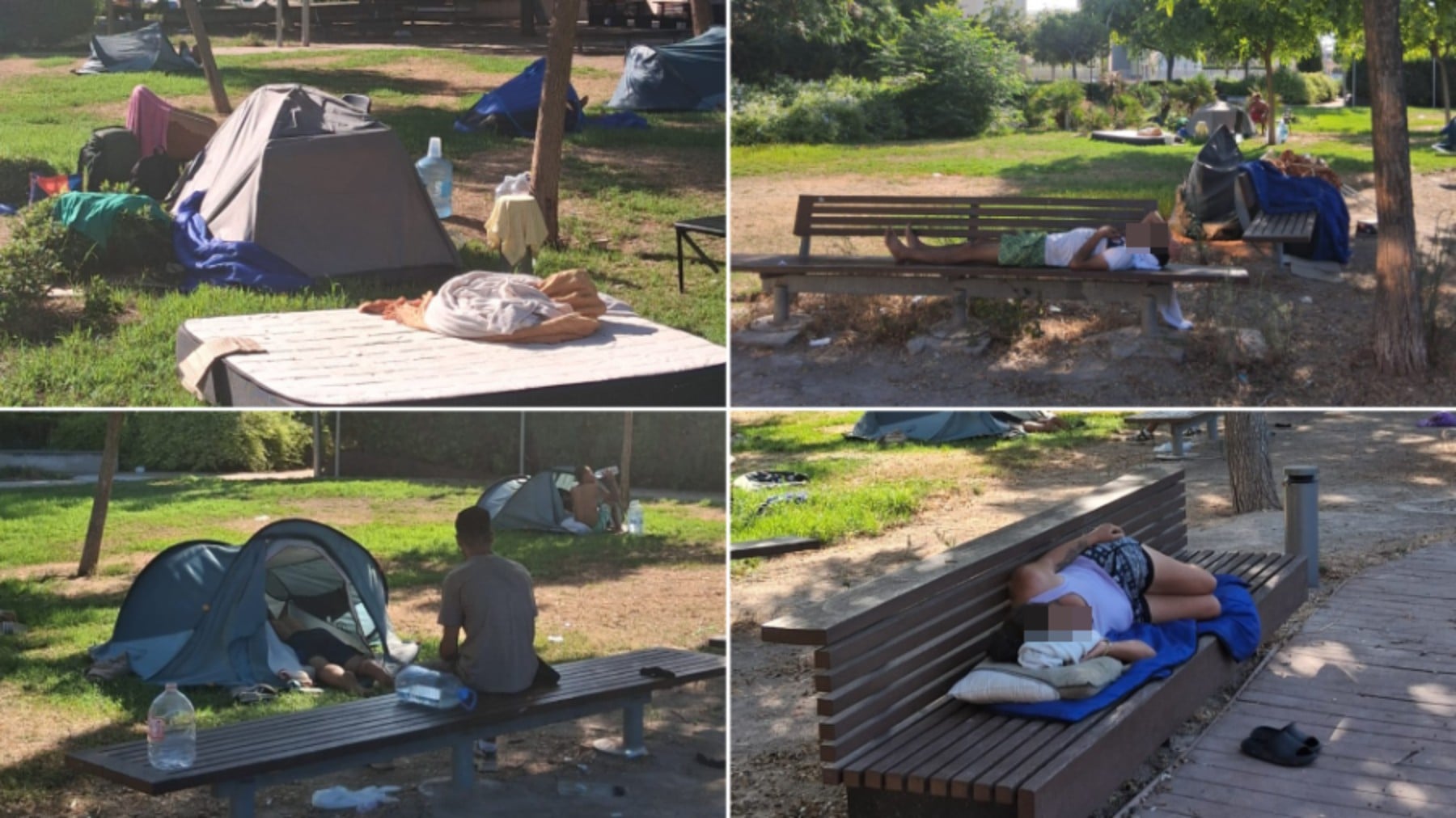 El parque okupa de Palma: el campamento de los