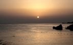 Eclipse en una playa
