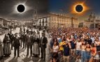 Del eclipse solar de 1912 al de 2026 (Imagen creada con IA).
