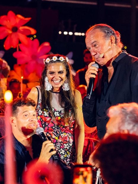 Bert&iacute;n Osborne junto a Michael Bubl&eacute;. (Foto: Europa Press)