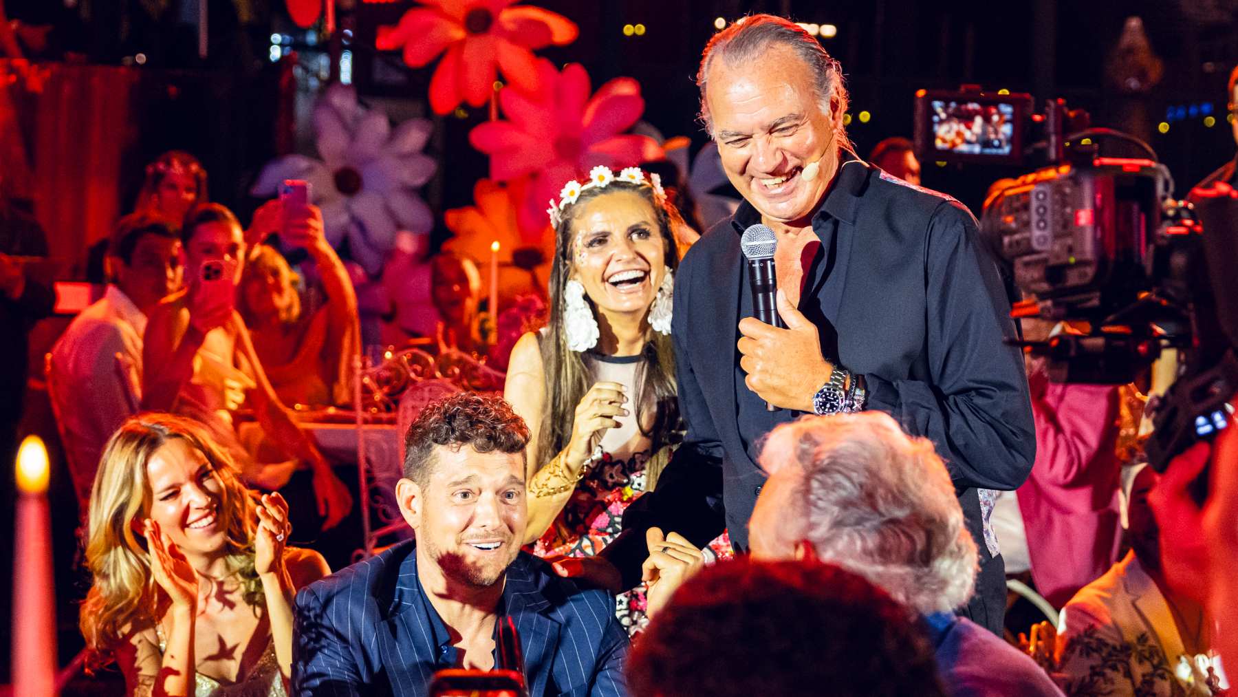 Bertín Osborne junto a Michael Bublé. (Foto: Europa Press)