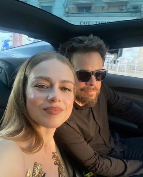 La actriz Carla Nieto y Leo Ortizgris (Instagram).