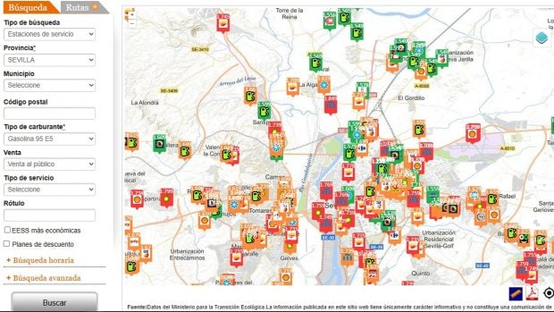 precio gasolina 11 agosto Andaluc&iacute;a