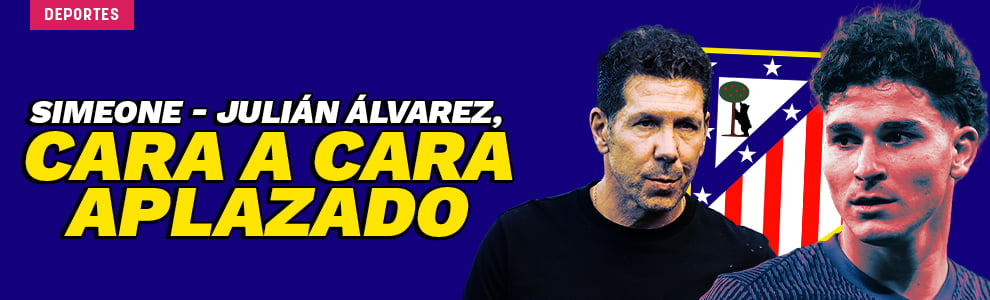 Simeone y Julián Álvarez, cara a cara aplazado