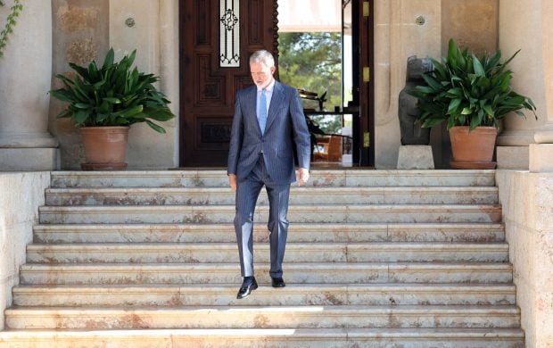 El Rey Felipe VI en el Palacio de Marivent. (Foto: Europa Press)