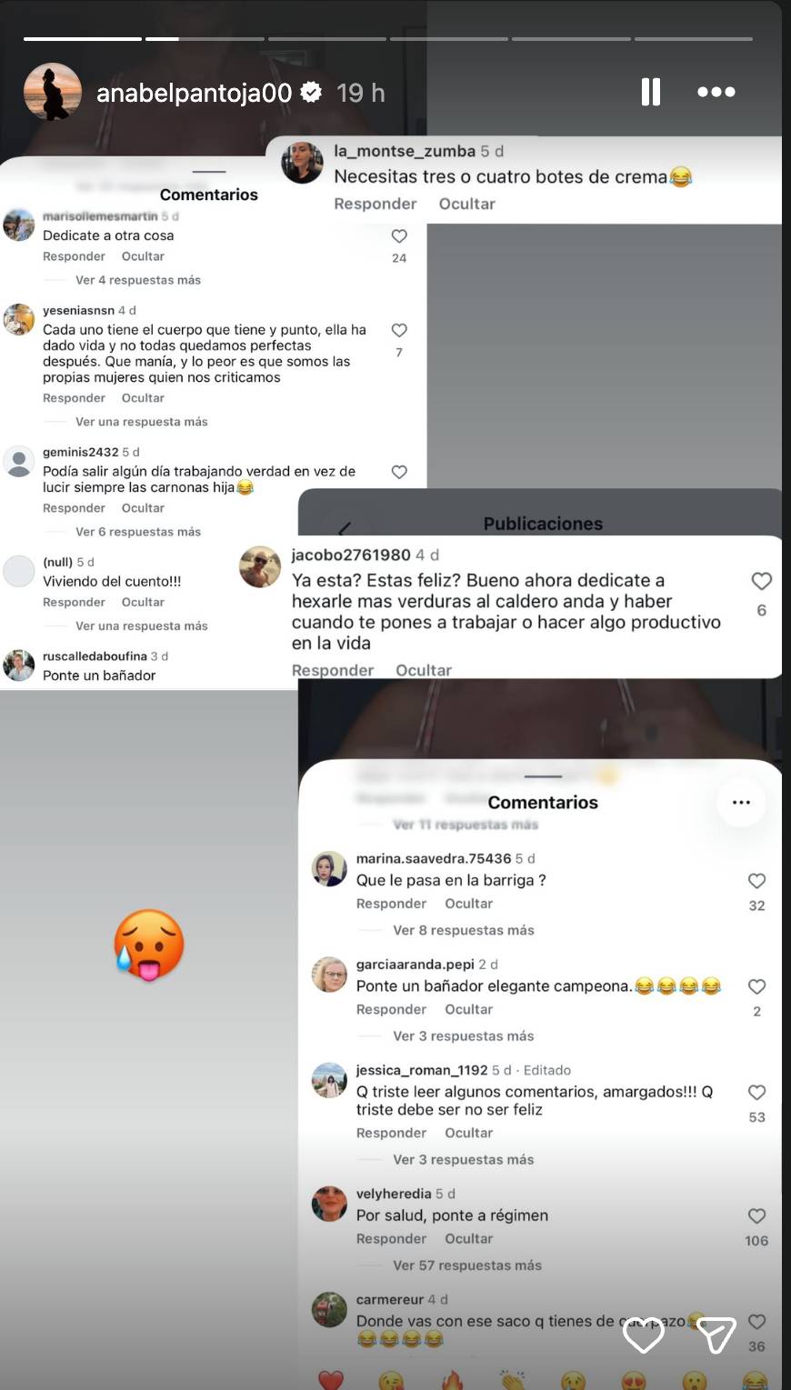 Story de Instagram de Anabel Pantoja. (Foto: @anabelpantoja00)