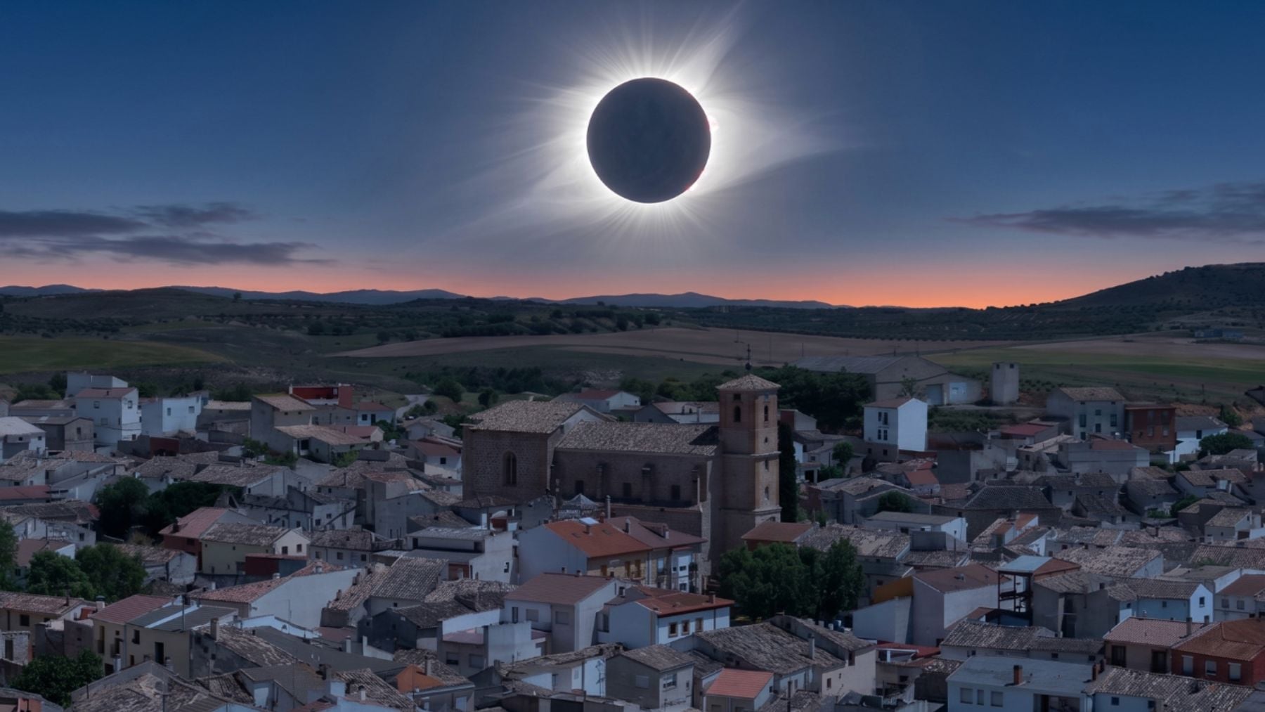 El eclipse dispara el interés de los extranjeros hasta un 500% en ciudades como Soria, Palencia o Teruel