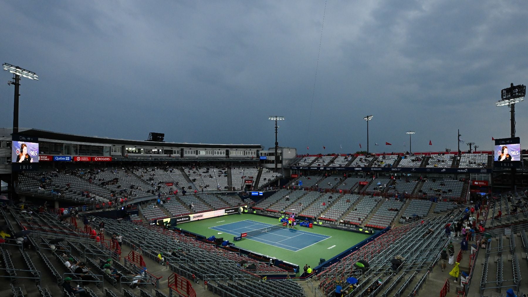 La lluvia aplaza el partido entre Jódar y Fils en Montreal