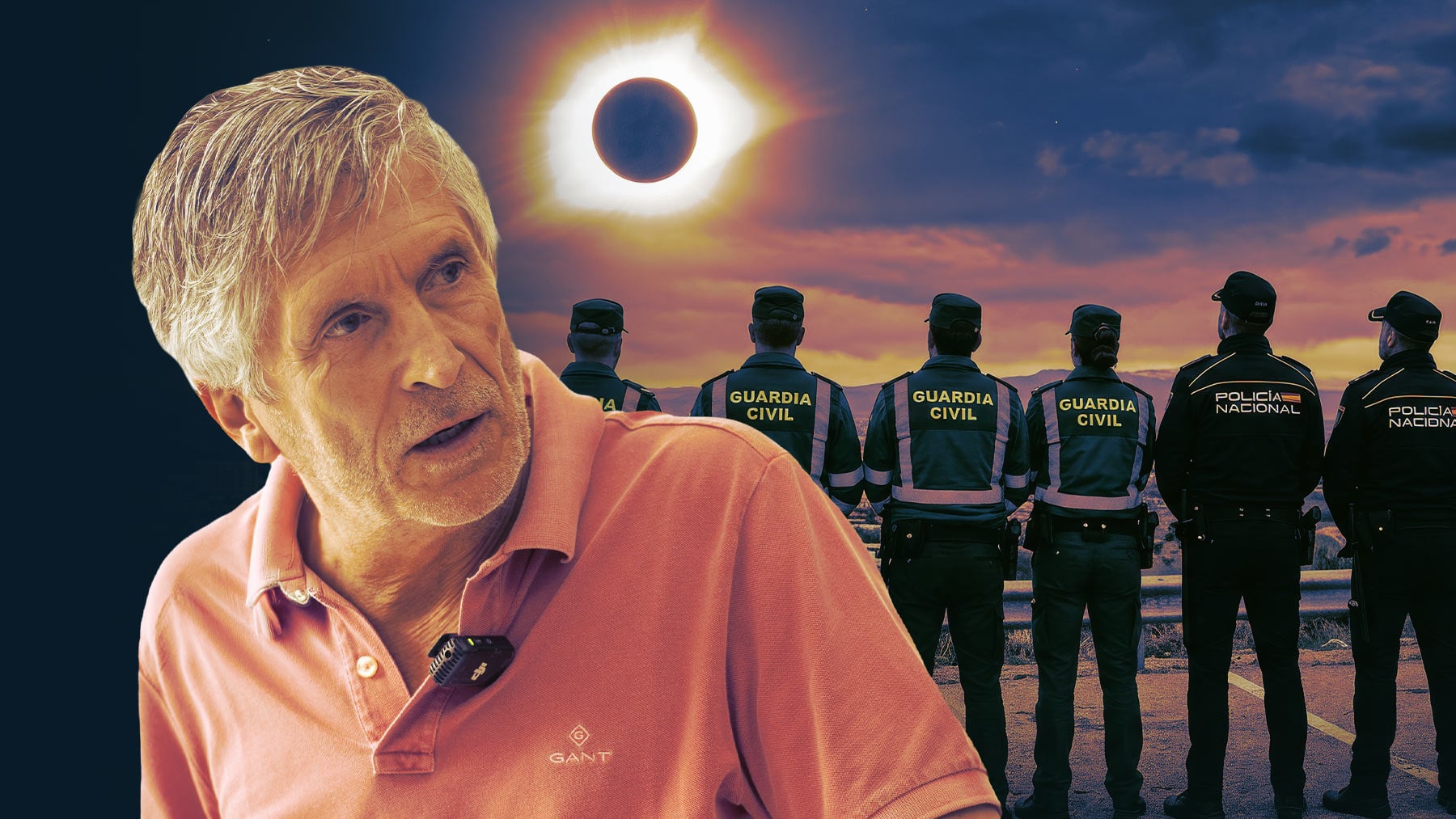 Marlaska despliega 33.400 policías y guardias civiles por el eclipse tras dejar a Ceuta con sólo 60 el día de la invasión