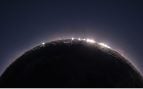Perlas Baily eclipse solar