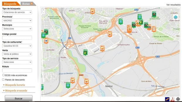 precio gasolina 16 agosto Madrid