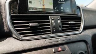 aireadores del coche hacia arriba