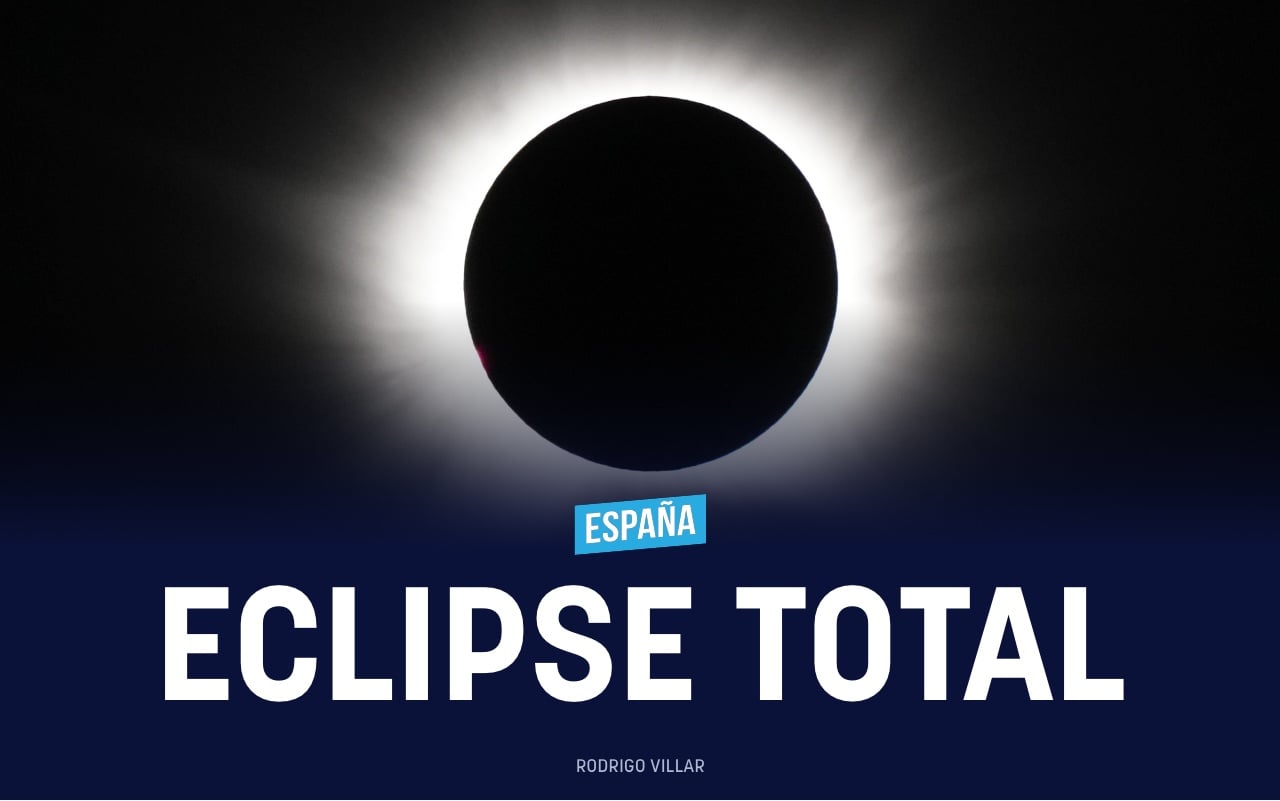 España a oscuras: cientos de miles de personas miran al cielo para vivir el primer eclipse total en más de 100 años