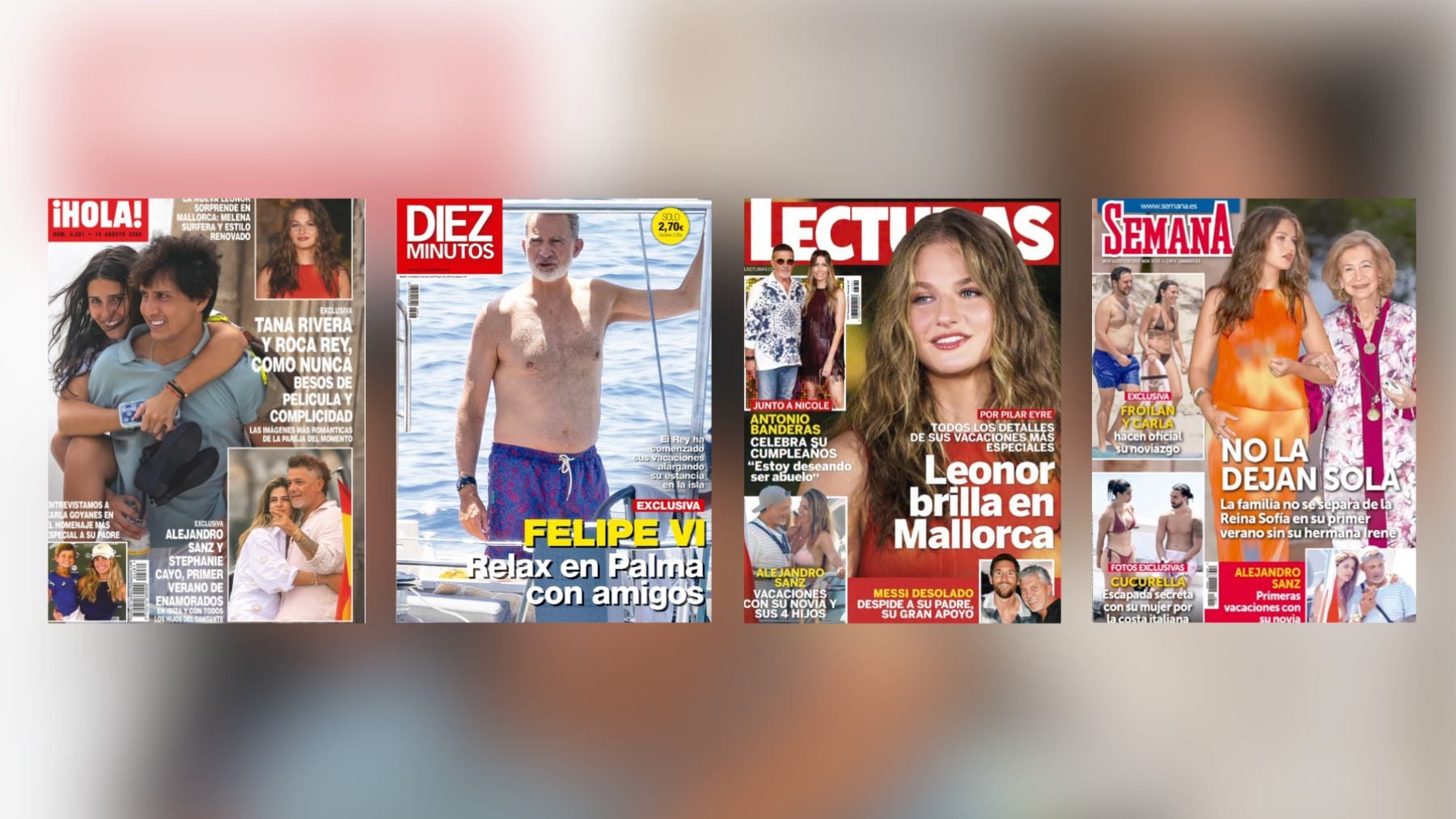Las portadas de las revistas de la semana. (Fotos: Redes Sociales)