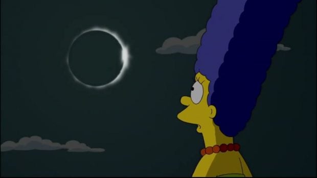 Los Simpson, eclipse solar, Homer, Marge, capítulo, serie, Fox