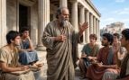 Sócrates. Imagen generada con IA.