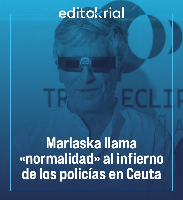 Marlaska llama «normalidad» al infierno de los policías en Ceuta