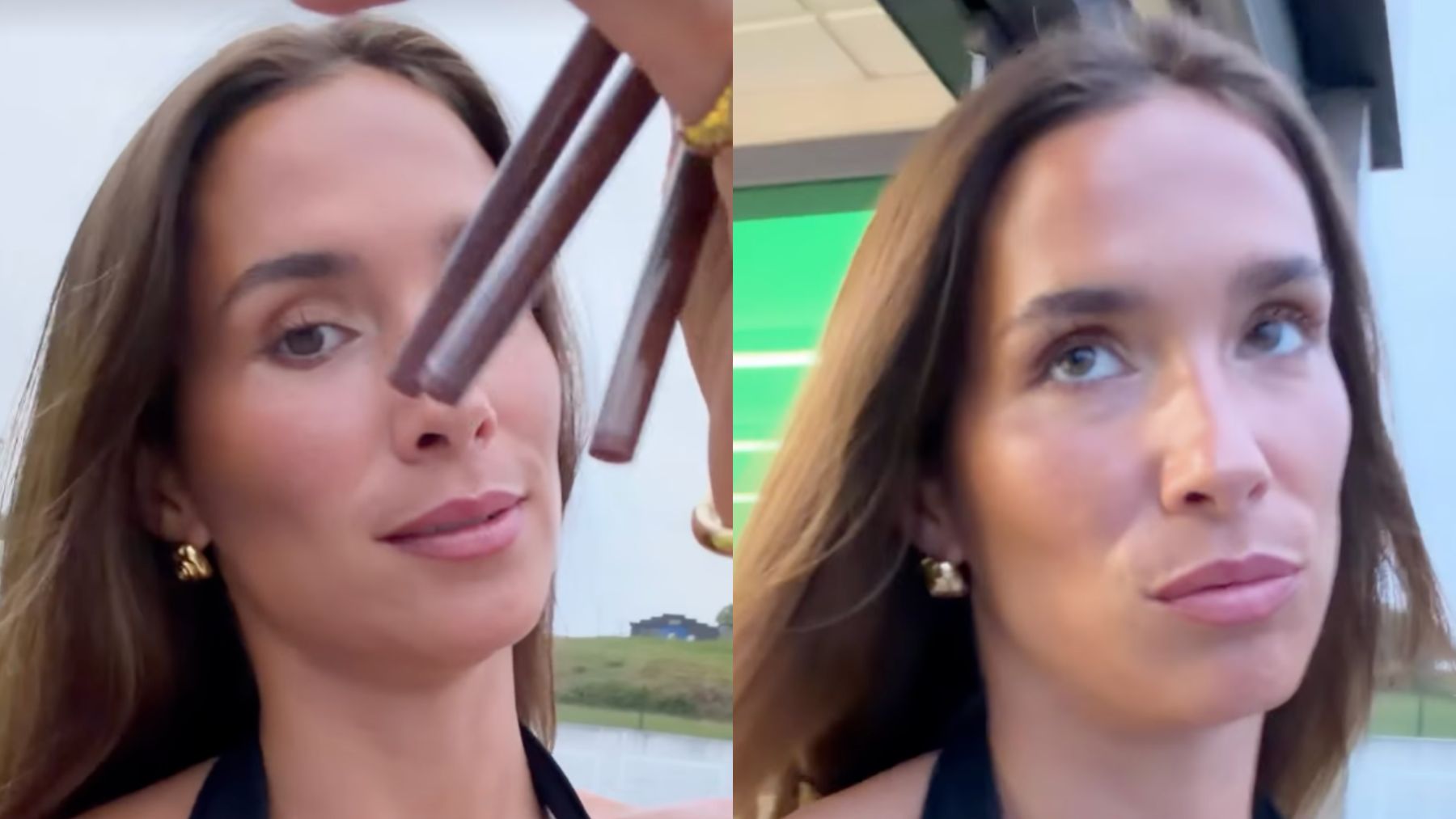 María Pombo a través de sus historias temporales. (Fotos: Redes Sociales)