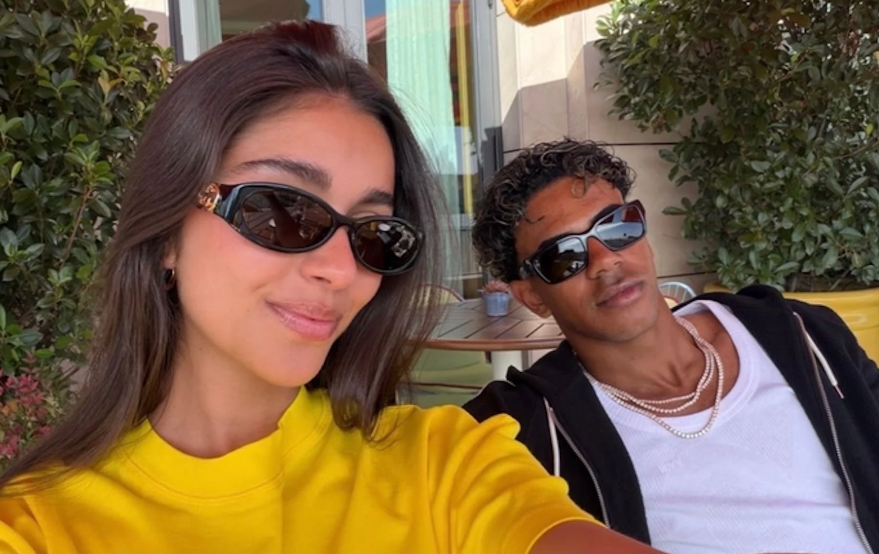 Inés García posando con Lamine Yamal. (Foto. Instagram)
