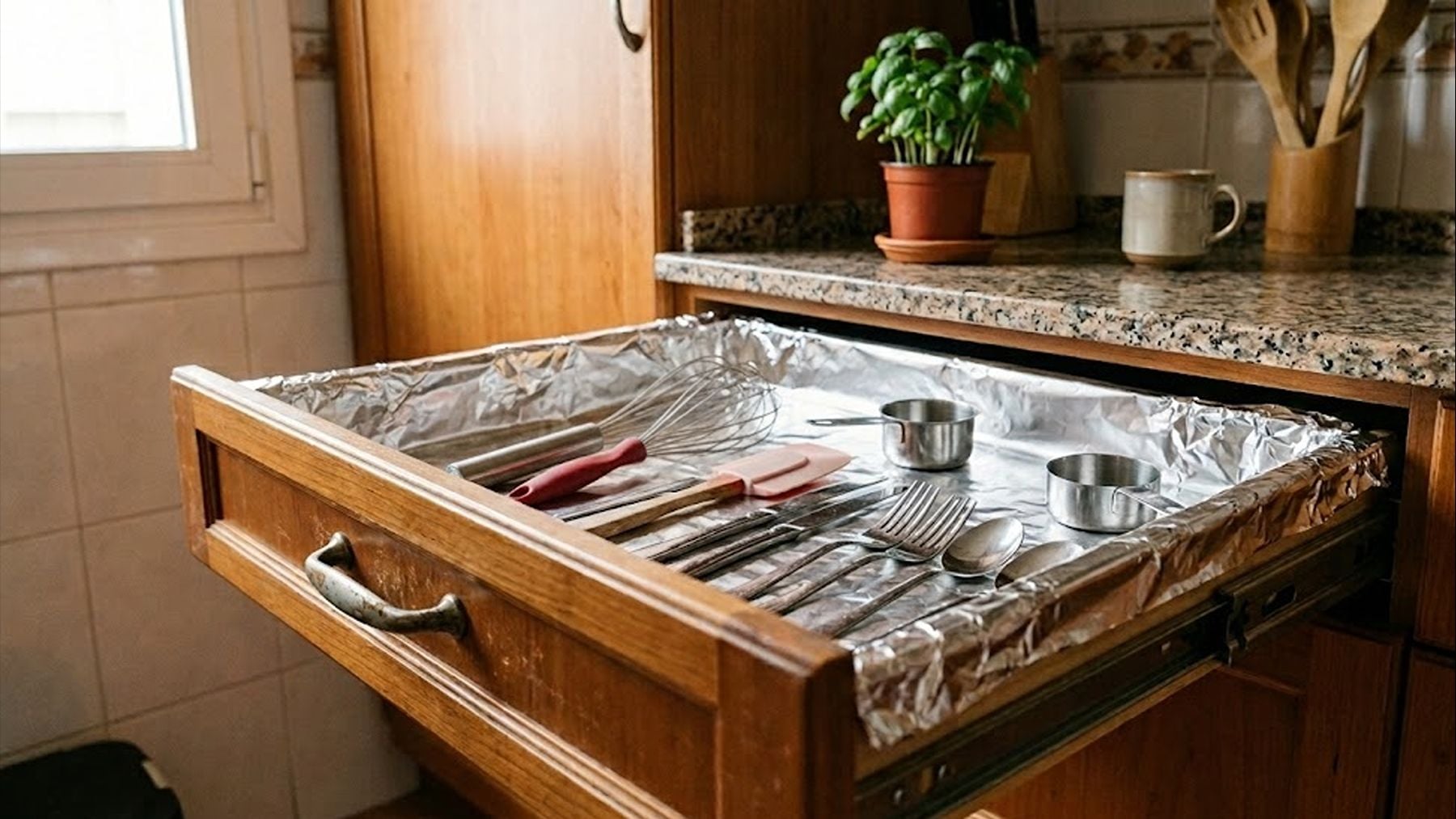 Los expertos instan a poner papel de aluminio en los cajones de la cocina: para qué sirve y por qué lo recomiendan