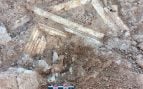 Imágenes del mueble romano encontrado en la ciudad íbero-romana de Isturgi, en Andújar. Foto: Facultad de Bellas Artes - Universidad de Granada