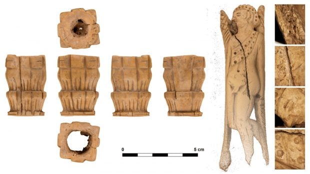 Im&aacute;genes del mueble romano encontrado en la ciudad &iacute;bero-romana de Isturgi, en And&uacute;jar (Ja&eacute;n). Foto: Facultad de Bellas Artes - Universidad de Granada