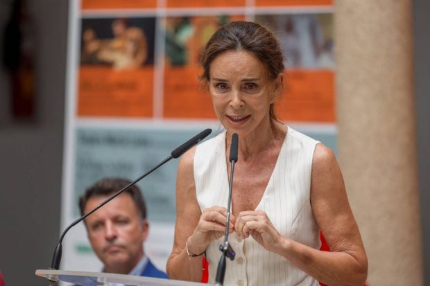 Lydia Bosch durante la presentación de la obra 'Fedra, en los infiernos'. (Foto: Europa Press)